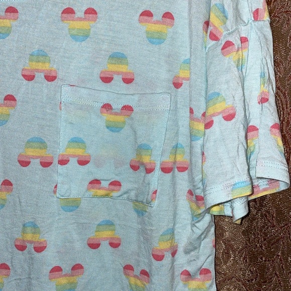 Disney T-Shirt with Rainbow Mickey Mouse Print. Size Small. - Picture 3 of 5